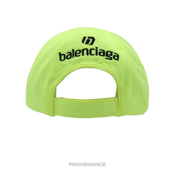 🔴 Balenciaga Soccer Crest Embroidered Logo Cap - Neon - Picture 6 of 12